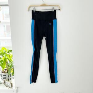 P.E. Nation Soulcycle Black & Blue Leggings Size Small